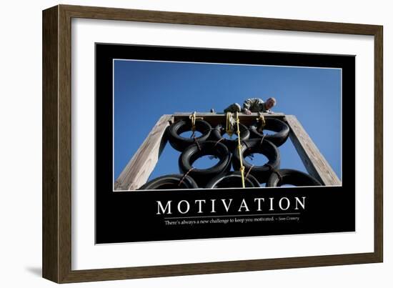 Motivation: Inspirational Quote and Motivational Poster-null-Framed Photographic Print