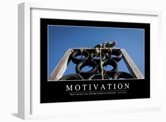 Motivation: Inspirational Quote and Motivational Poster-null-Framed Photographic Print