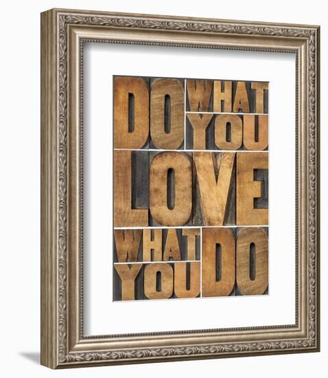 Motivational: Do What You Love-null-Framed Premium Giclee Print