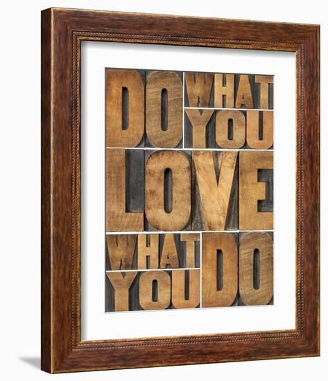 Motivational: Do What You Love-null-Framed Art Print