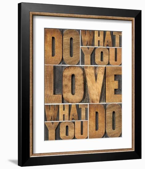 Motivational: Do What You Love-null-Framed Art Print