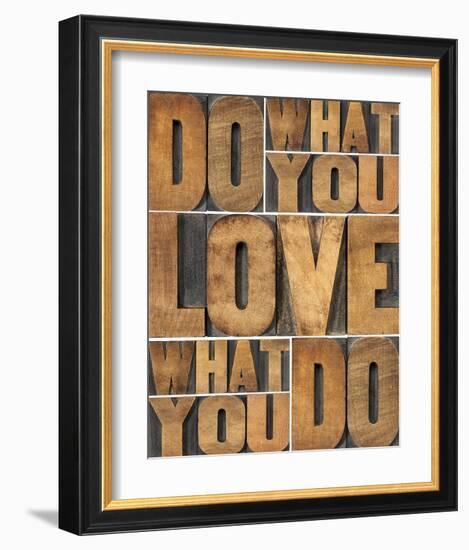 Motivational: Do What You Love-null-Framed Art Print