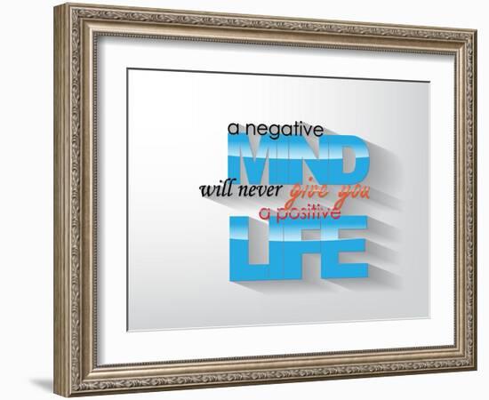 Motivational Poster-maxmitzu-Framed Art Print