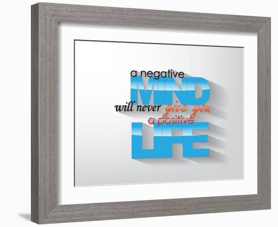 Motivational Poster-maxmitzu-Framed Art Print