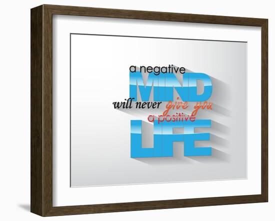 Motivational Poster-maxmitzu-Framed Art Print