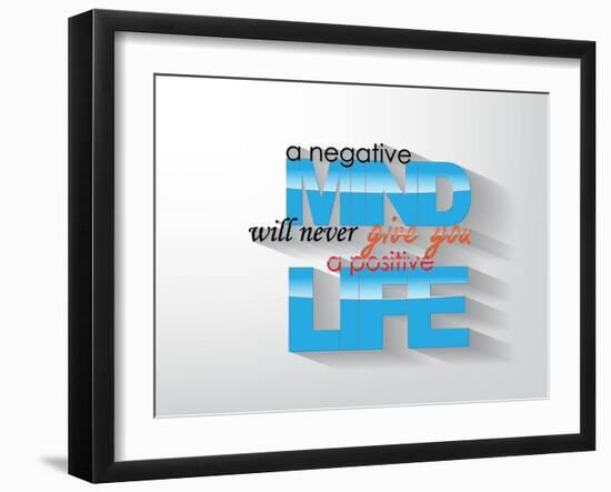 Motivational Poster-maxmitzu-Framed Art Print