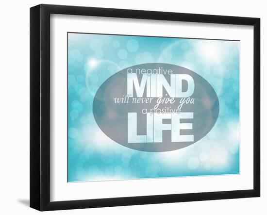 Motivational Poster-maxmitzu-Framed Art Print