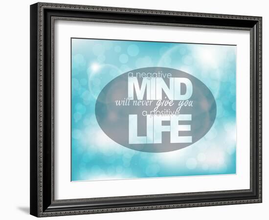 Motivational Poster-maxmitzu-Framed Art Print