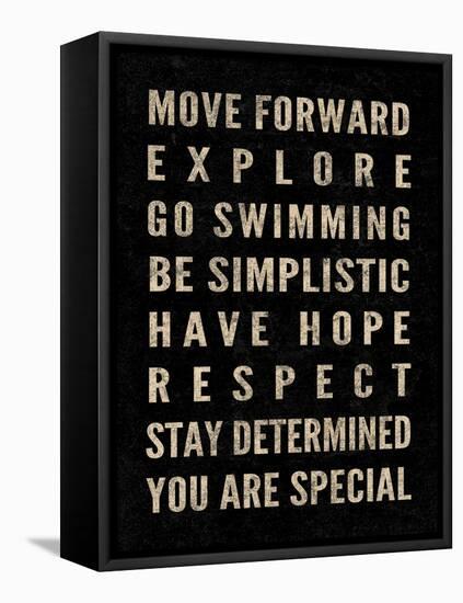 Motivational Type II-SD Graphics Studio-Framed Stretched Canvas