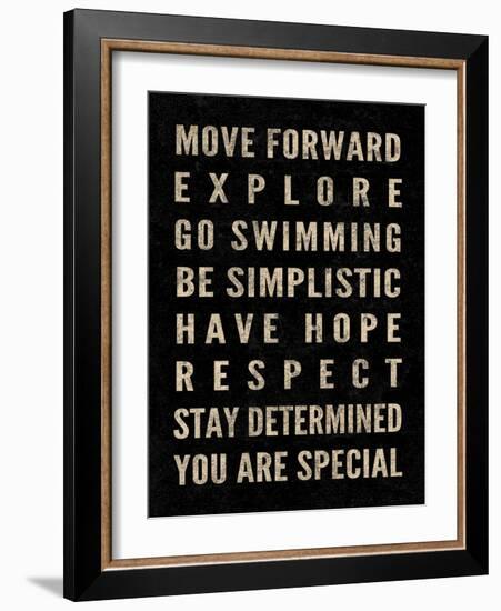 Motivational Type II-SD Graphics Studio-Framed Art Print