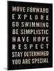 Motivational Type II-SD Graphics Studio-Mounted Art Print