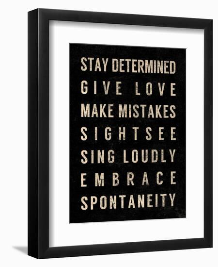 Motivational Type III-SD Graphics Studio-Framed Art Print