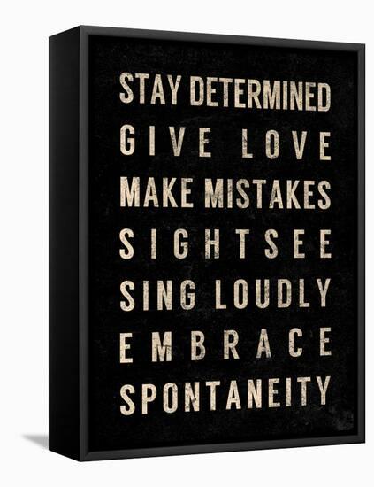 Motivational Type III-SD Graphics Studio-Framed Stretched Canvas