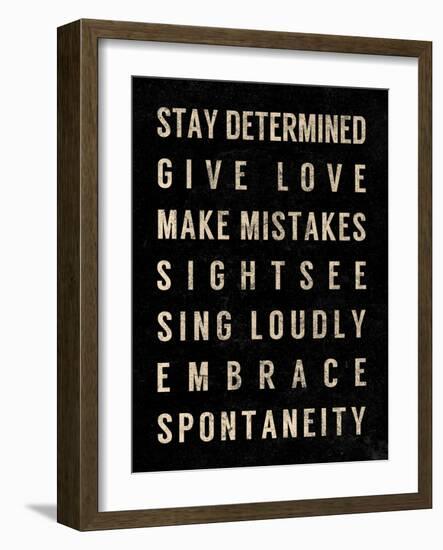 Motivational Type III-SD Graphics Studio-Framed Art Print