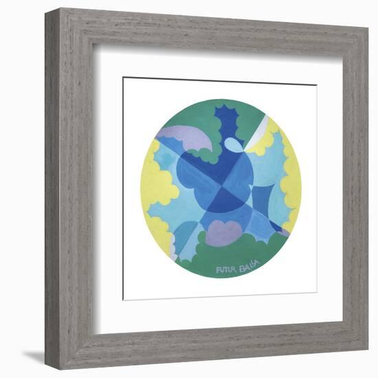 Motivo di Paesaggio-Giacomo Balla-Framed Art Print