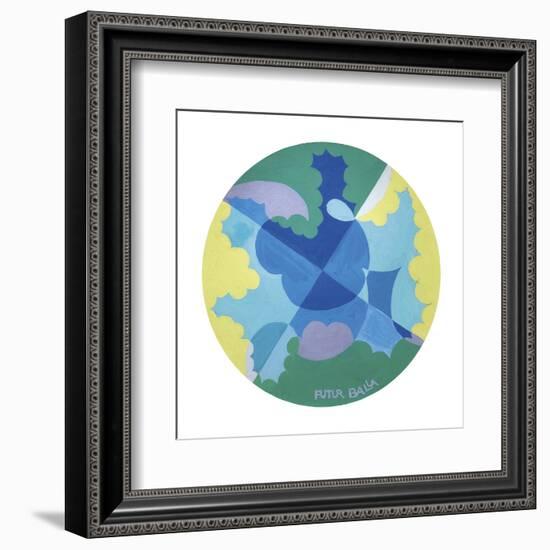 Motivo di Paesaggio-Giacomo Balla-Framed Art Print