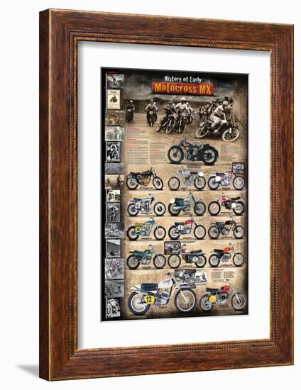 Motocross MX The Early Years 1924 - 1969-null-Framed Art Print