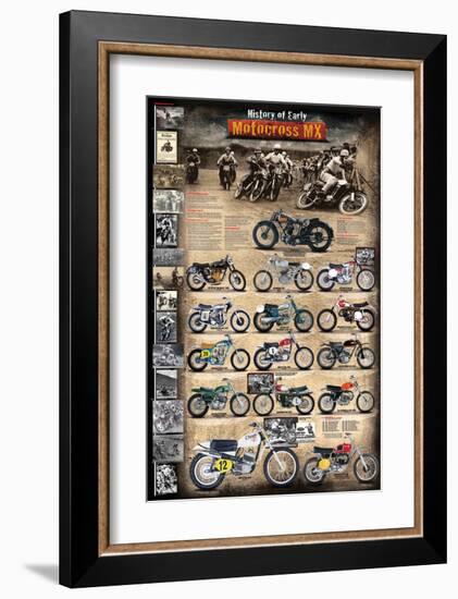 Motocross MX The Early Years 1924 - 1969-null-Framed Art Print