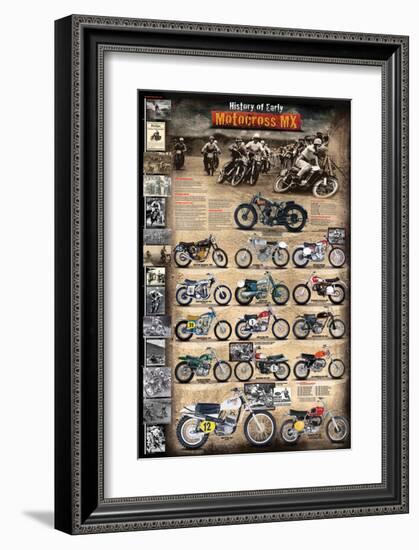 Motocross MX The Early Years 1924 - 1969-null-Framed Art Print