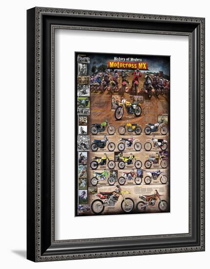 Motocross MX The Modern Era 1970 - present-null-Framed Premium Giclee Print