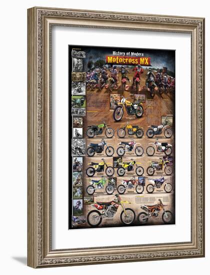 Motocross MX The Modern Era 1970 - present-null-Framed Art Print