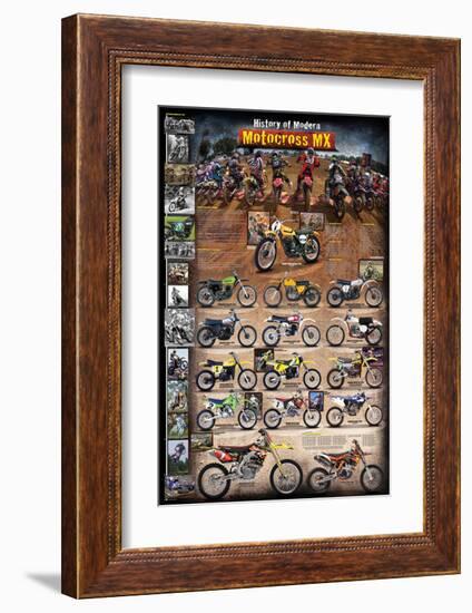 Motocross MX The Modern Era 1970 - present-null-Framed Art Print