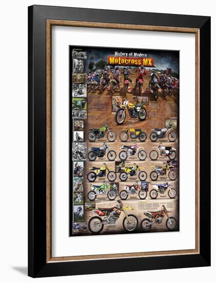 Motocross MX The Modern Era 1970 - present-null-Framed Art Print