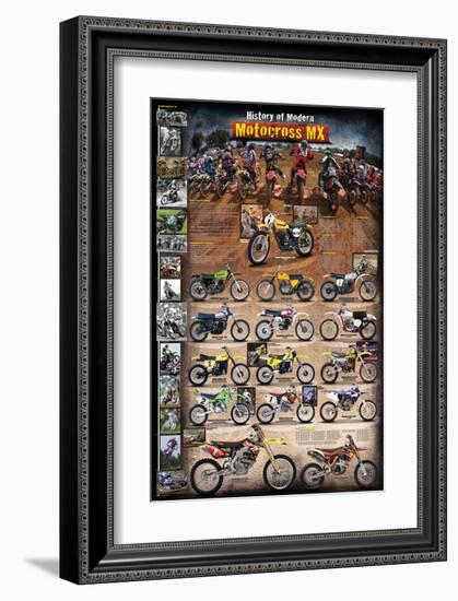 Motocross MX The Modern Era 1970 - present-null-Framed Art Print