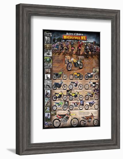 Motocross MX The Modern Era 1970 - present-null-Framed Art Print