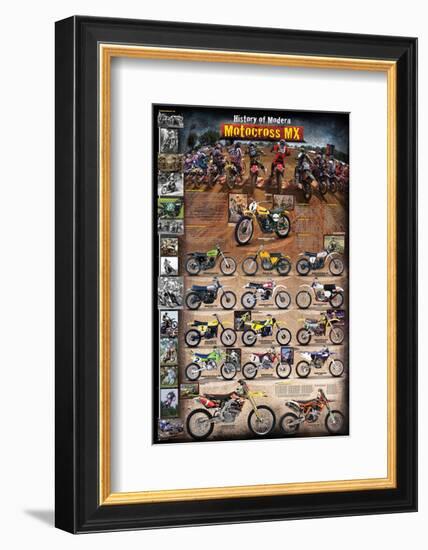 Motocross MX The Modern Era 1970 - present--Framed Art Print