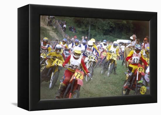 Motocross Scramblers-null-Framed Premier Image Canvas