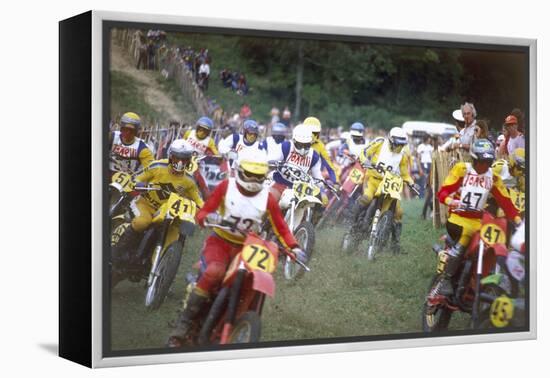 Motocross Scramblers-null-Framed Premier Image Canvas