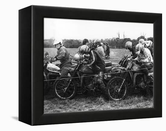 Motocross Scramblers-null-Framed Premier Image Canvas