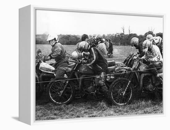 Motocross Scramblers-null-Framed Premier Image Canvas