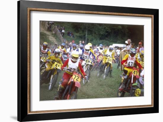 Motocross Scramblers-null-Framed Photographic Print