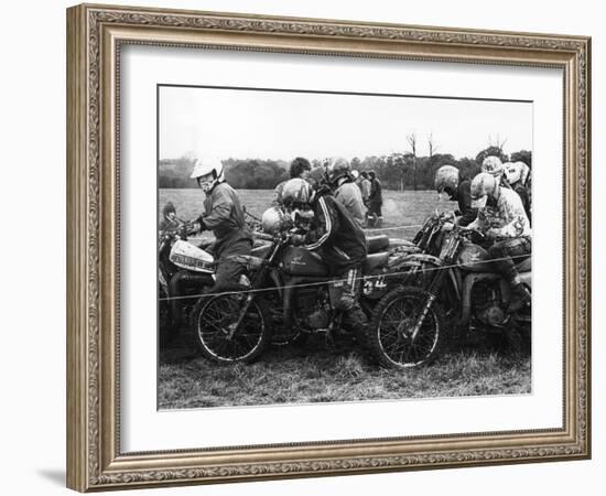 Motocross Scramblers-null-Framed Photographic Print