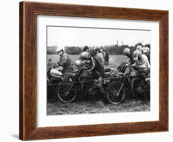 Motocross Scramblers-null-Framed Photographic Print