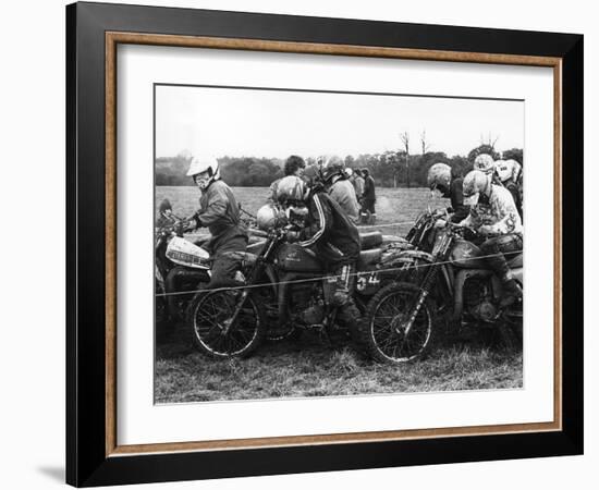 Motocross Scramblers-null-Framed Photographic Print