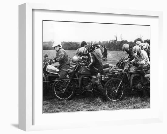 Motocross Scramblers-null-Framed Photographic Print