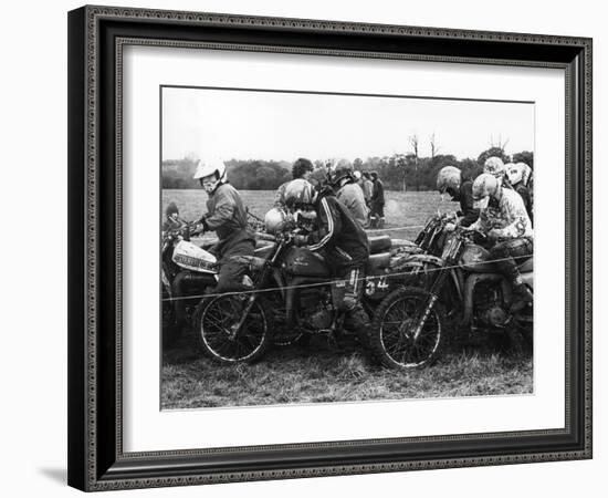 Motocross Scramblers-null-Framed Photographic Print