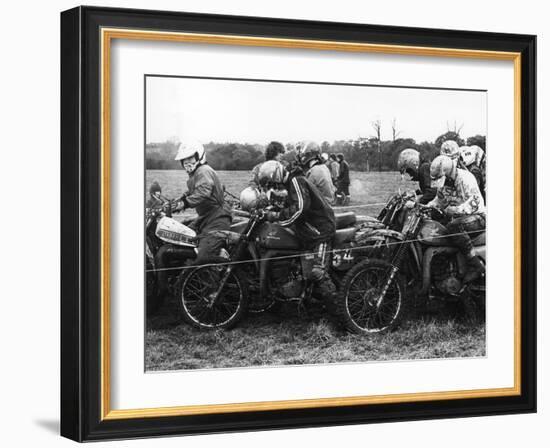 Motocross Scramblers-null-Framed Photographic Print