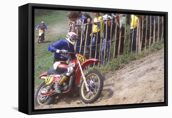 Motocross Scrambling-null-Framed Premier Image Canvas