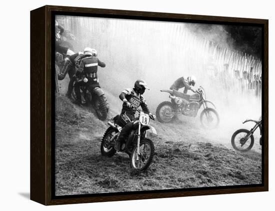 Motocross Scrambling-null-Framed Premier Image Canvas