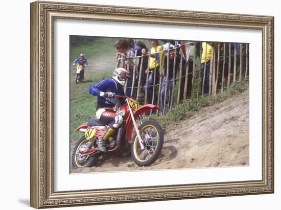 Motocross Scrambling-null-Framed Photographic Print