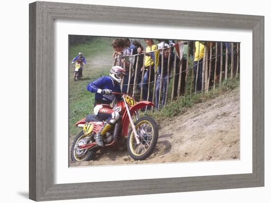 Motocross Scrambling-null-Framed Photographic Print