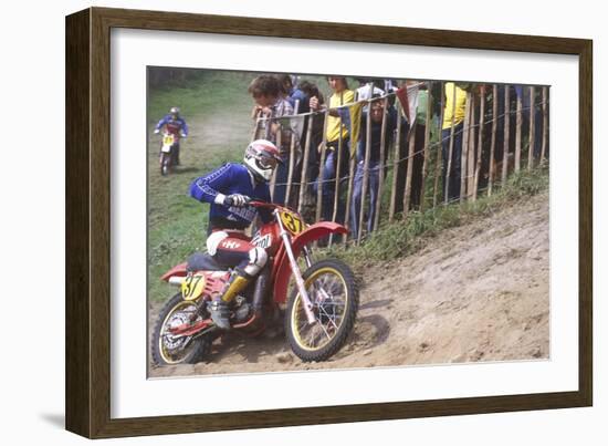 Motocross Scrambling-null-Framed Photographic Print