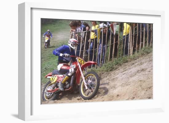 Motocross Scrambling-null-Framed Photographic Print