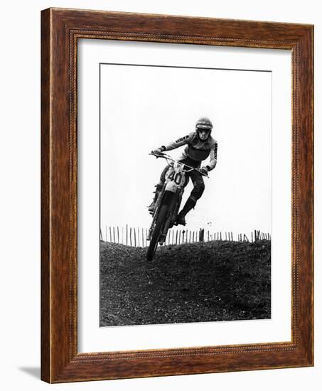 Motocross Scrambling-null-Framed Photographic Print