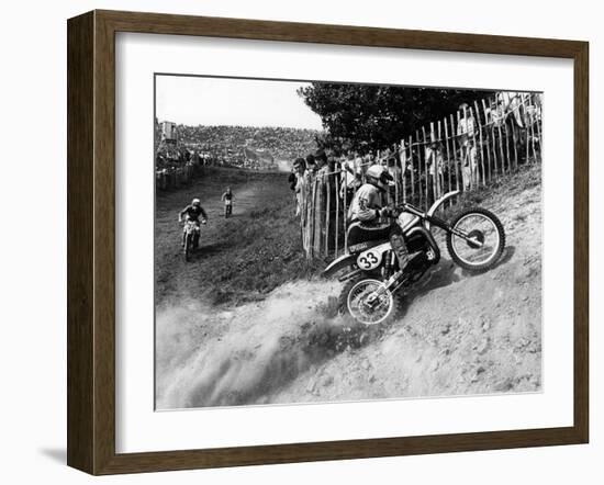 Motocross Scrambling-null-Framed Photographic Print