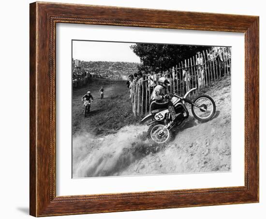 Motocross Scrambling-null-Framed Photographic Print